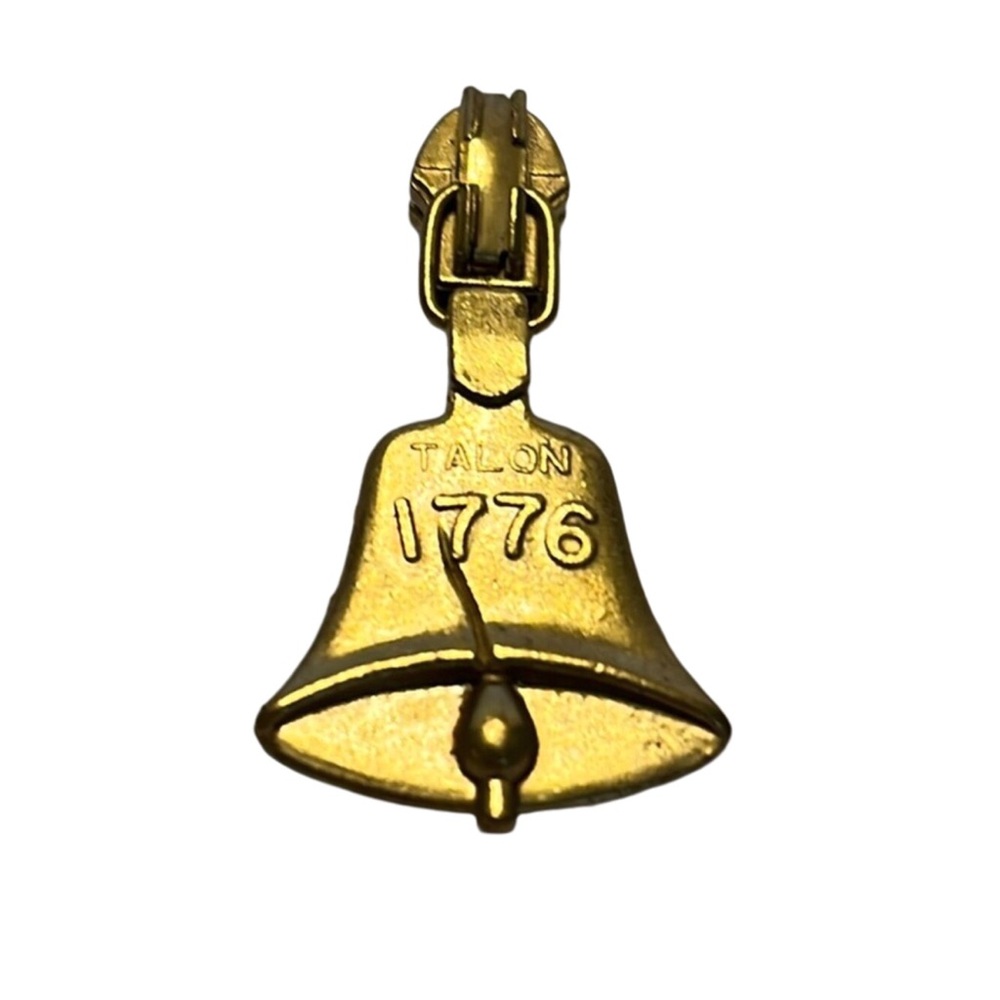 Vintage Talon 1776 Gold Tone Zipper Pull